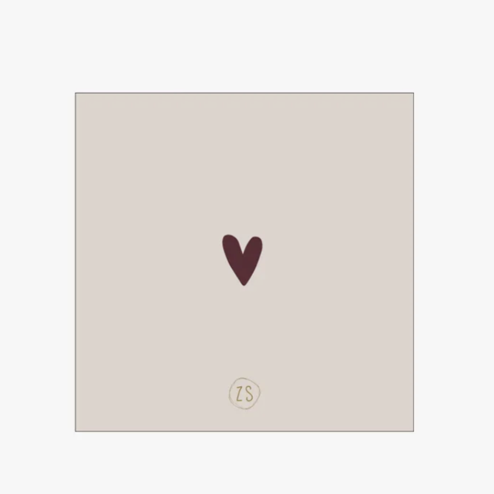 ZUSSS ZUSSS - Servetten vierkant gedicht 16,5x16,5cm zand