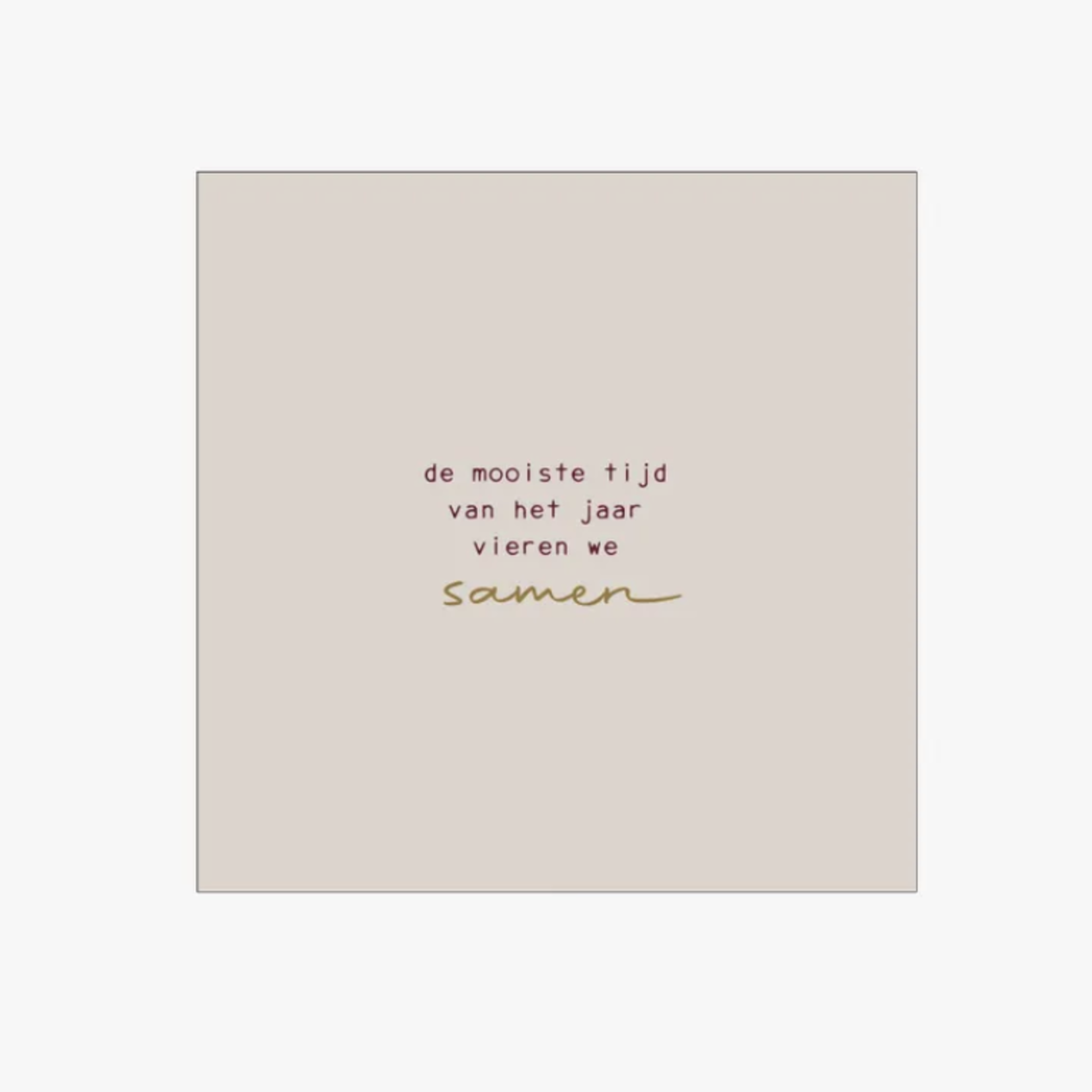 ZUSSS ZUSSS - Servetten vierkant gedicht 16,5x16,5cm zand