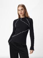 OBJECT OBJECT - Pullover gebreid Janne black/cloud dancer