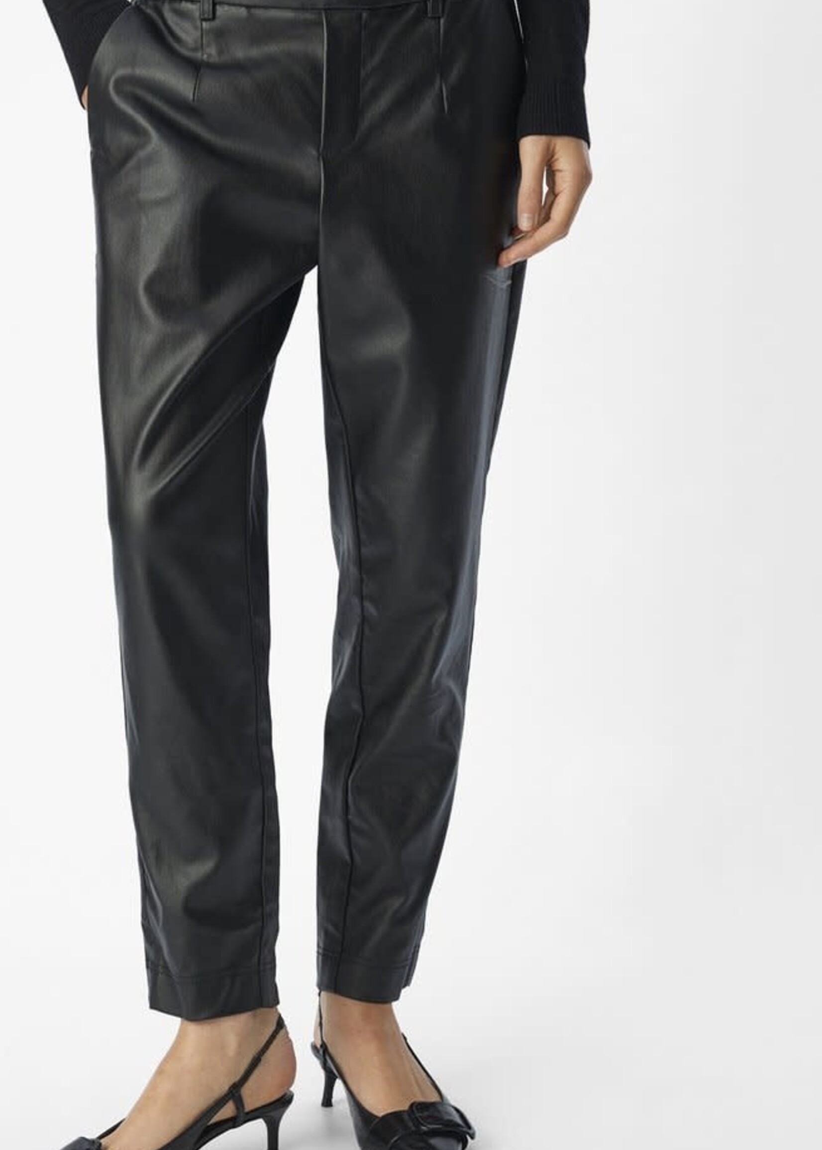 OBJECT OBJECT - Melba lisa slim coated pants