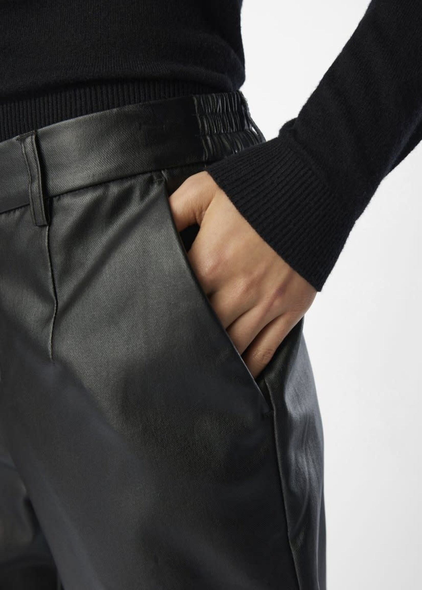 OBJECT OBJECT - Melba lisa slim coated pants