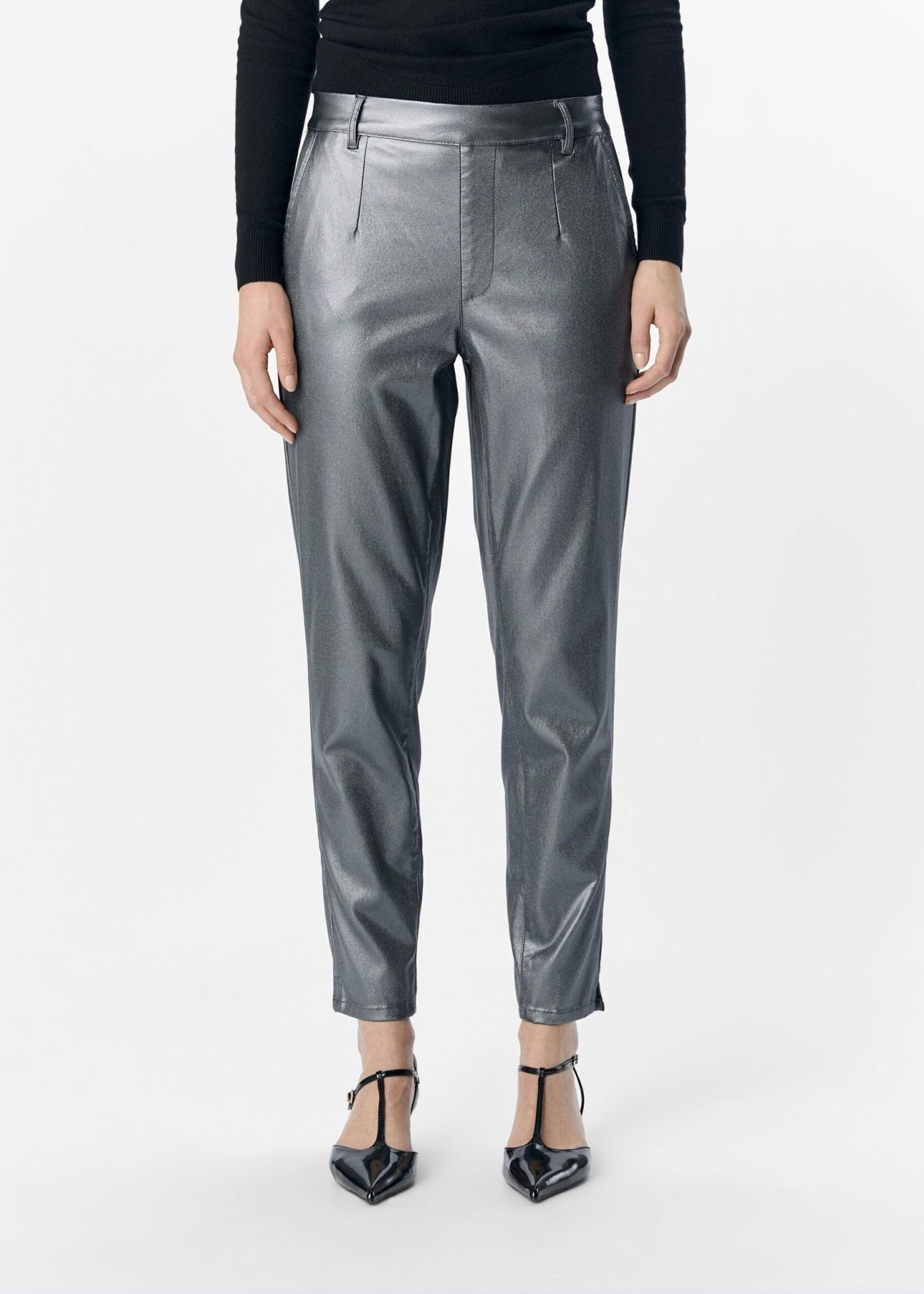 OBJECT OBJECT - Broek belle lisa brushed nickel glitter