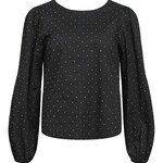 OBJECT OBJECT - Top Rigini zwart met strass steentjes