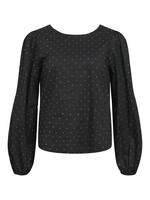 OBJECT OBJECT - Top Rigini zwart met strass steentjes