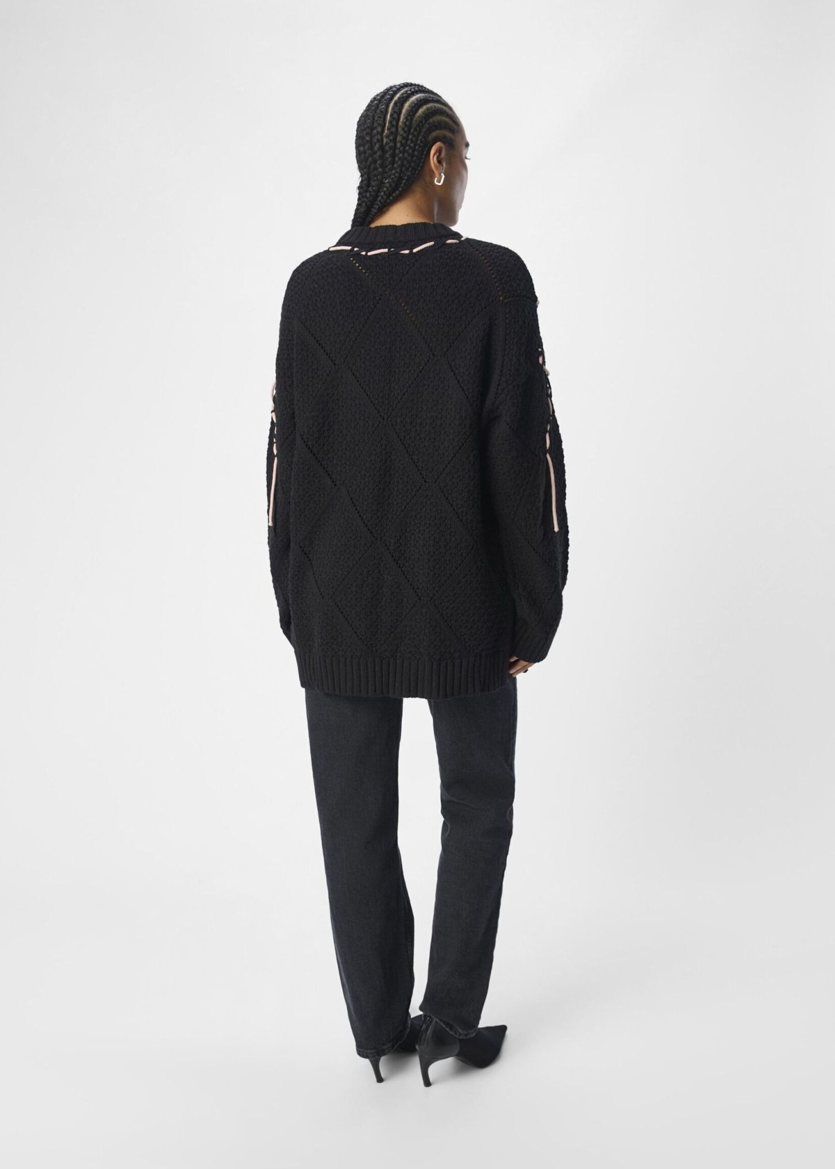 OBJECT OBJECT - Pullover gebreid ranka black/café au lait