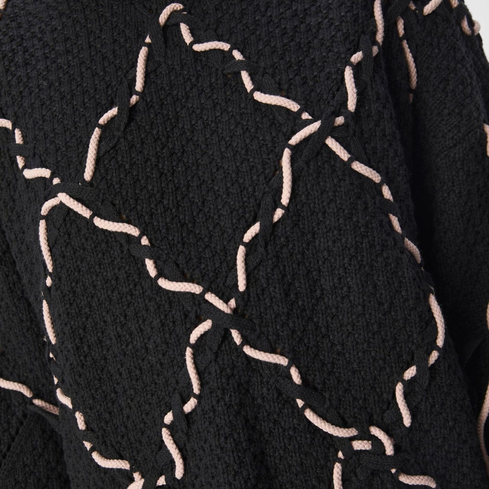 OBJECT OBJECT - Pullover gebreid ranka black/café au lait