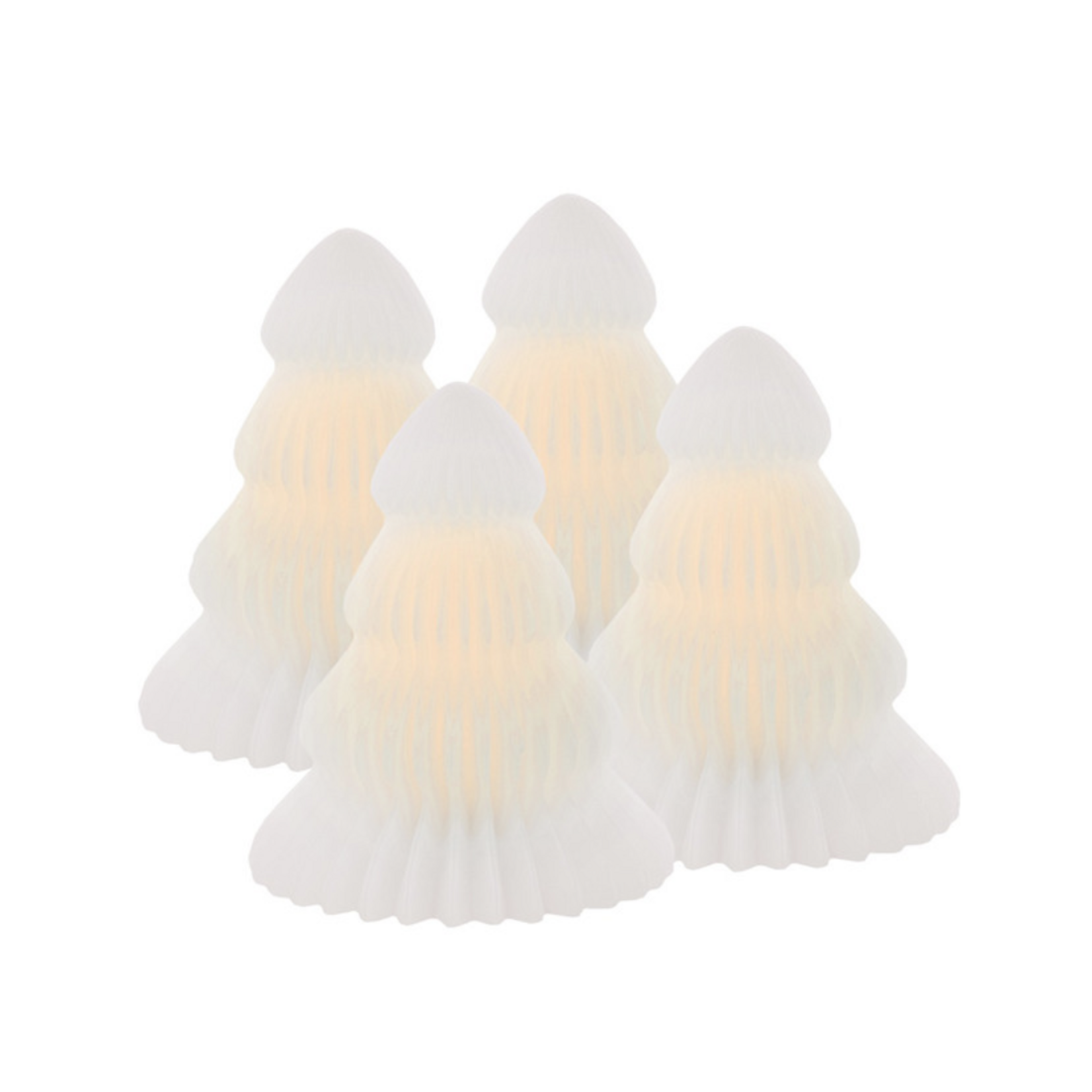-- Claire Tree - mini, 4 pcs Set, H7cm, white