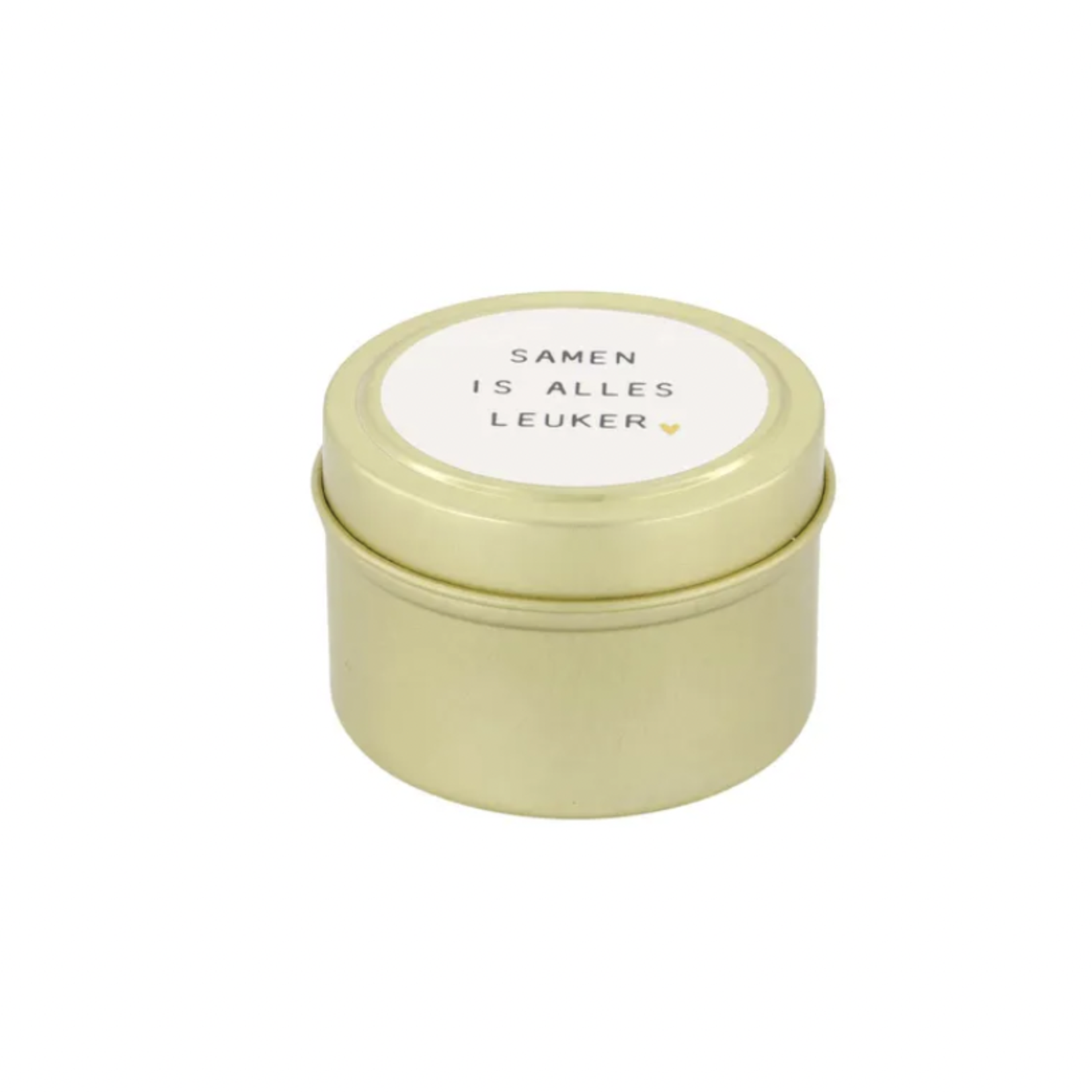 ZUSSS ZUSSS - Geurkaars in schuifdoosje samen is alles leuker wit/goud