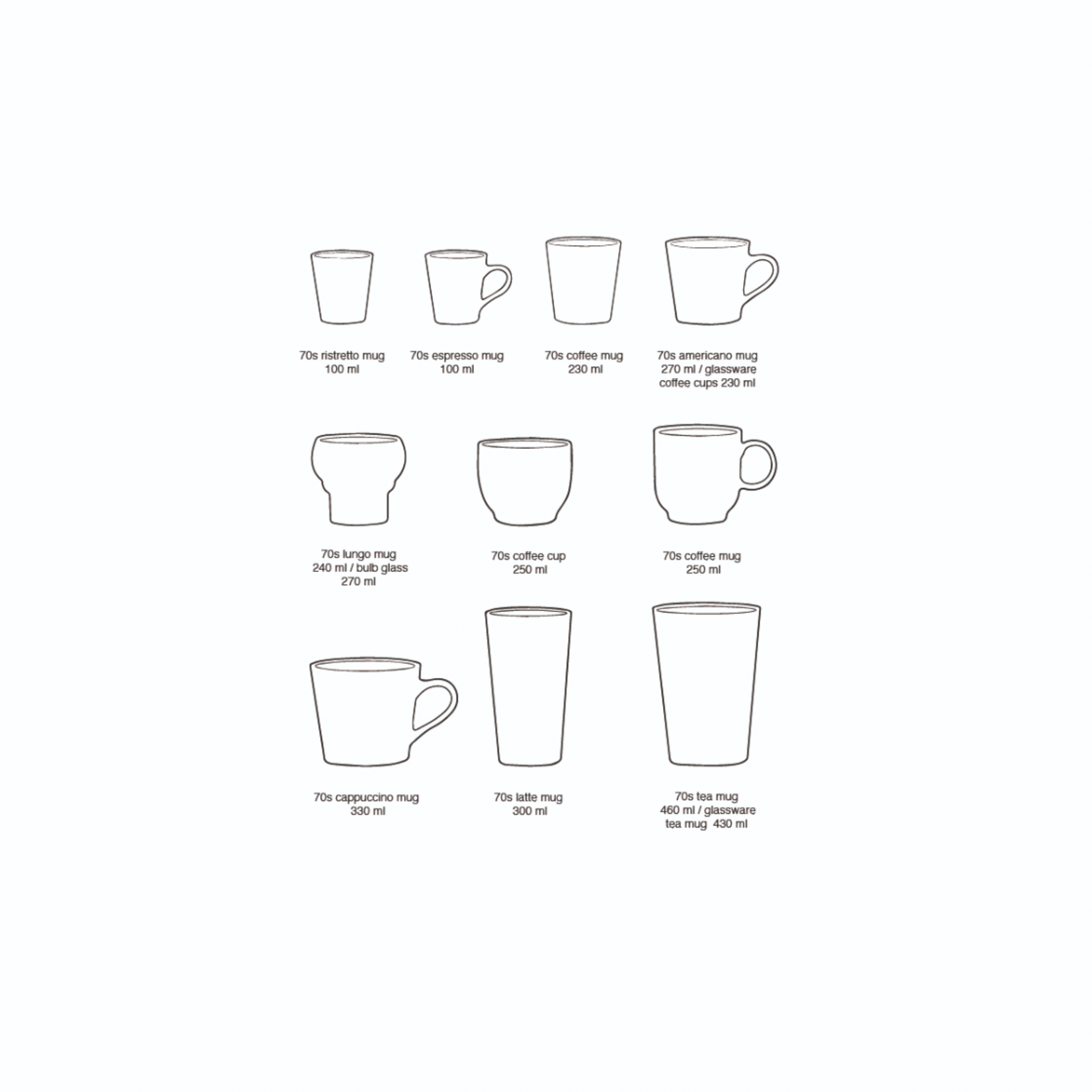 HKLIVING HKLIVING - Café cup shell 70's ceramics kst0002