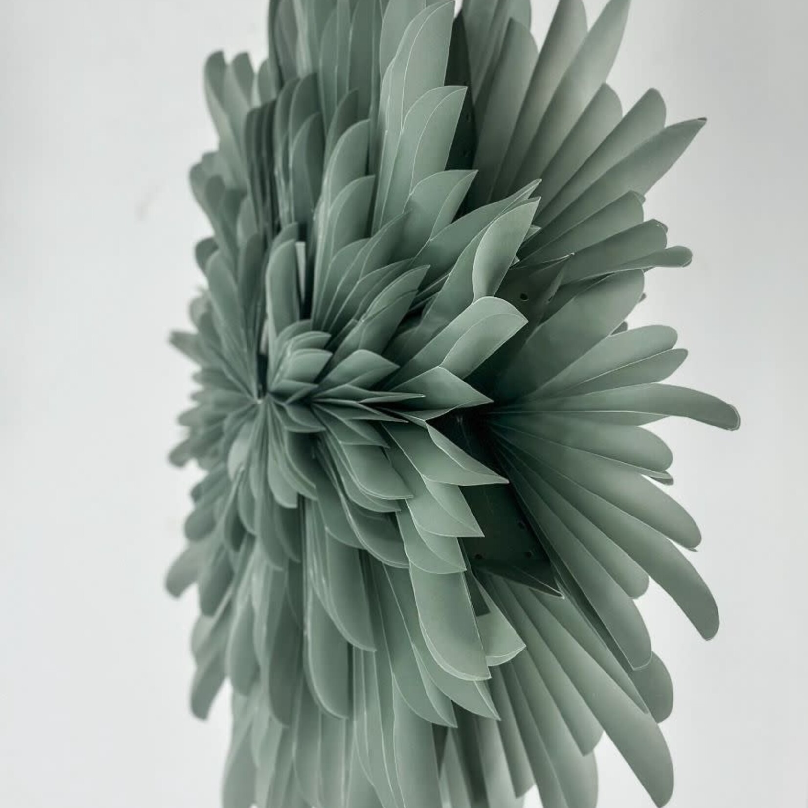 -- KERSTSTER STAR  60cm groen  met pendel