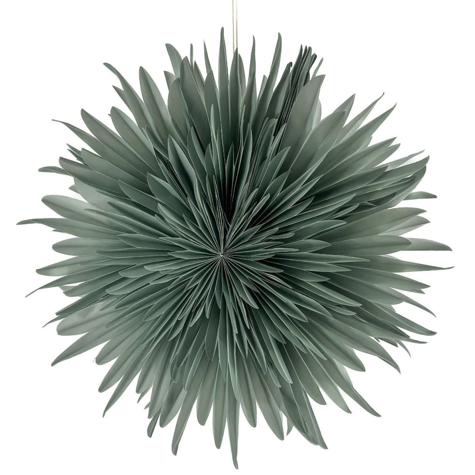 -- KERSTSTER STAR  60cm groen  met pendel