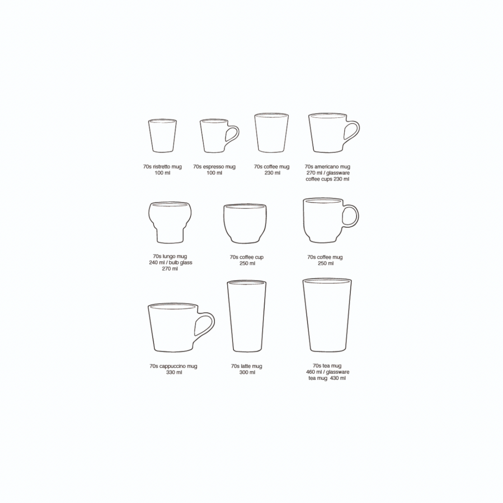 HKLIVING HKLIVING - 70's Koffie mok BAY KST0014