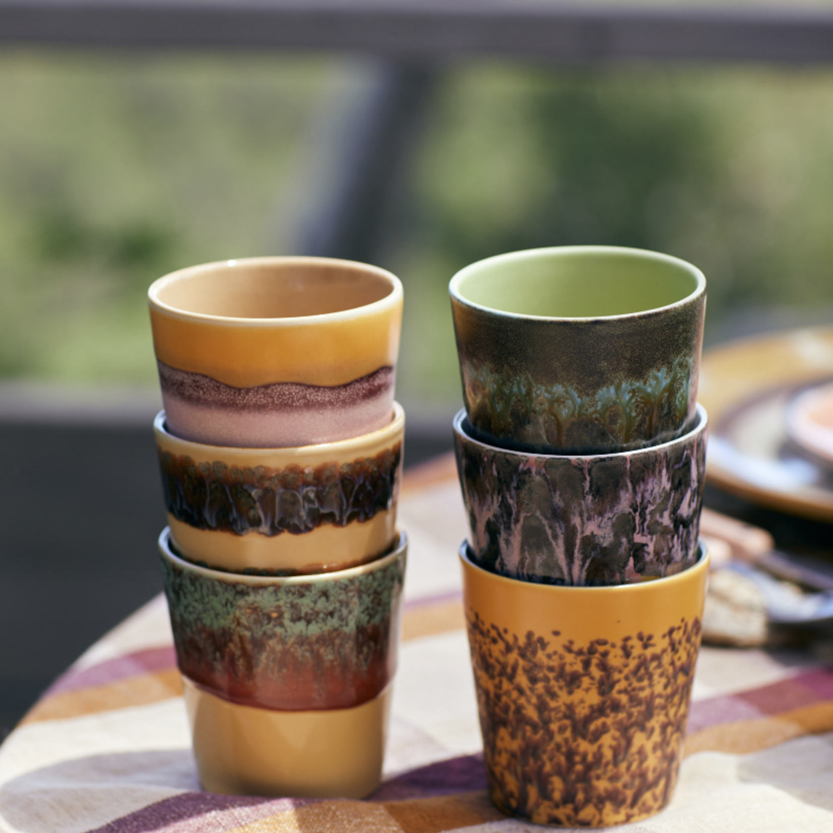 HKLIVING HKLIVING - 70's Koffie mok Cliffs KST0015