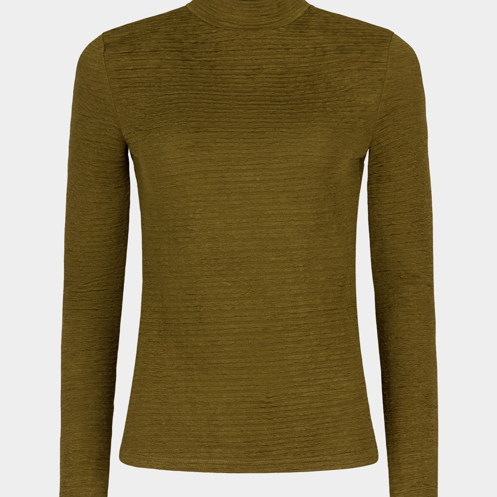 YDENCE YDENCE - Top Griffin olive MAAT XS