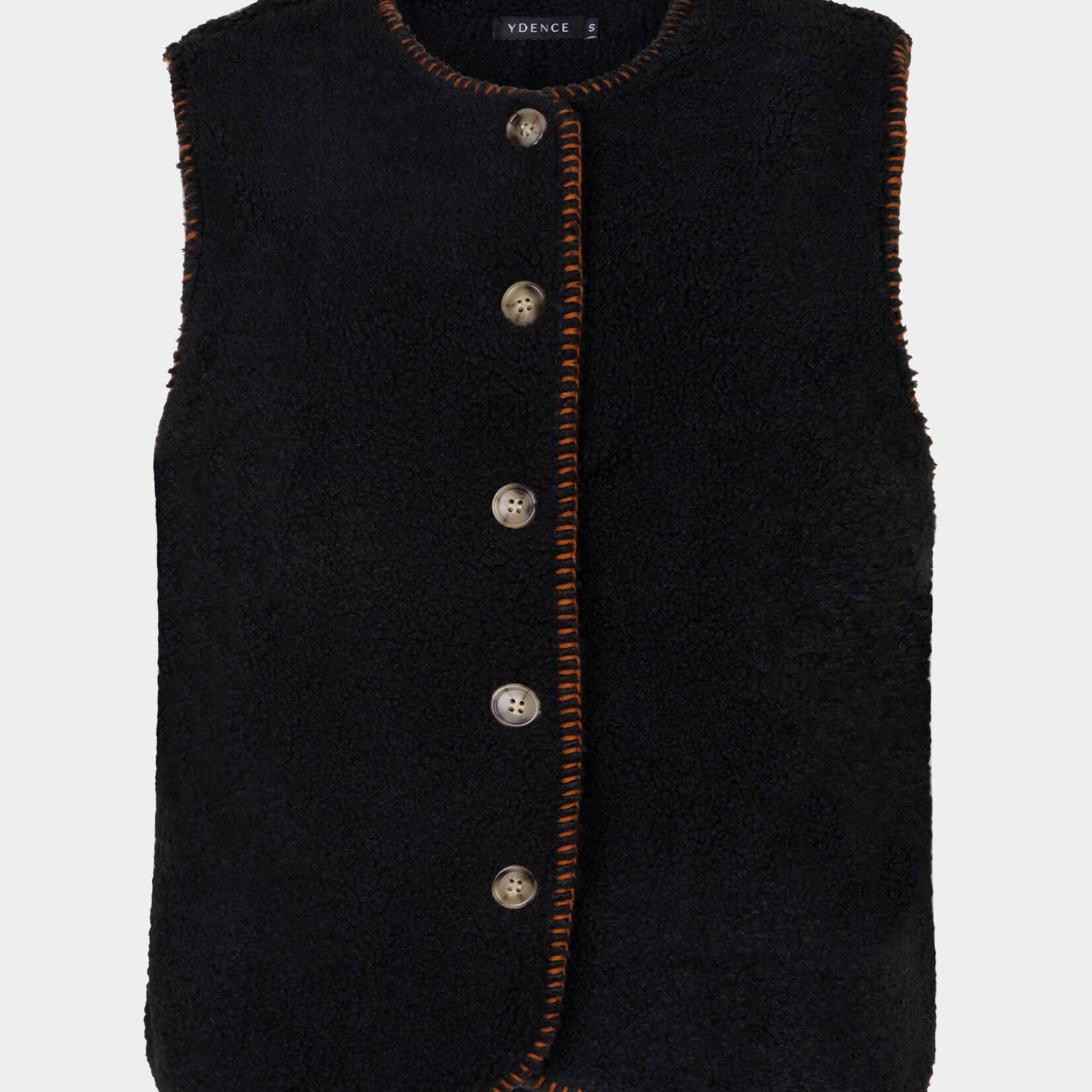 YDENCE YDENCE - Gilet Evelynn black/brick