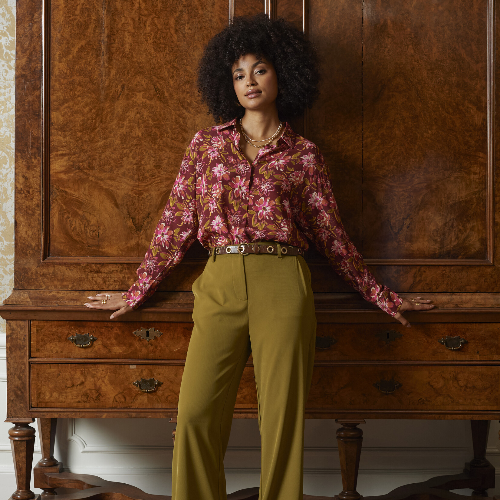 YDENCE YDENCE - Pants solange Olive