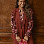 YDENCE YDENCE - Blouse fleur brick/soft pink flower MAAT S