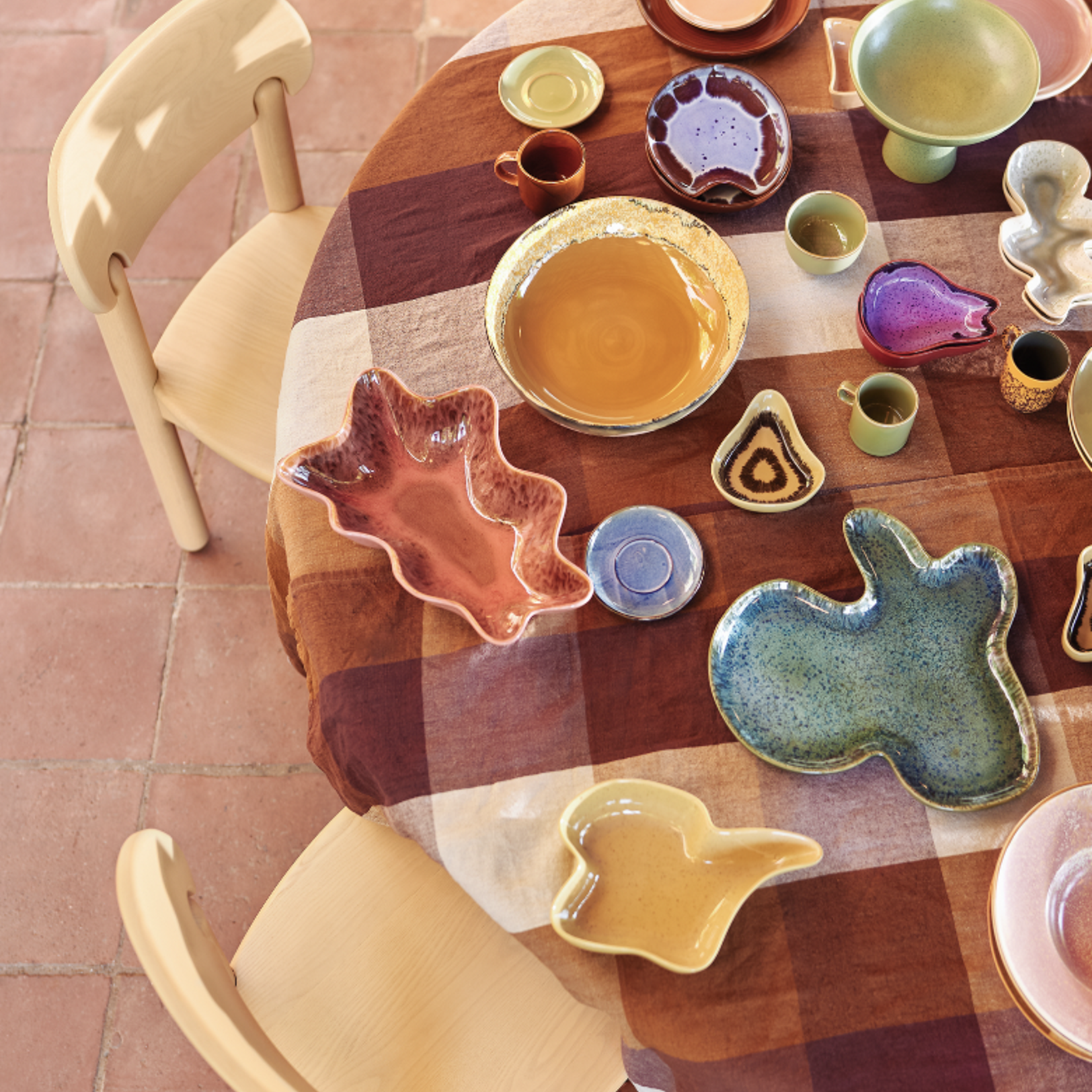 HKLIVING HKLIVING - 70's Salade schaal sunflower KST0042