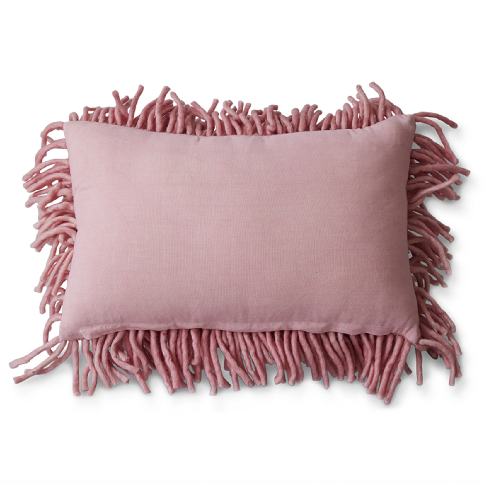HKLIVING HKLIVING - Kussen wol rose/ pink 70x45cm TCU0004