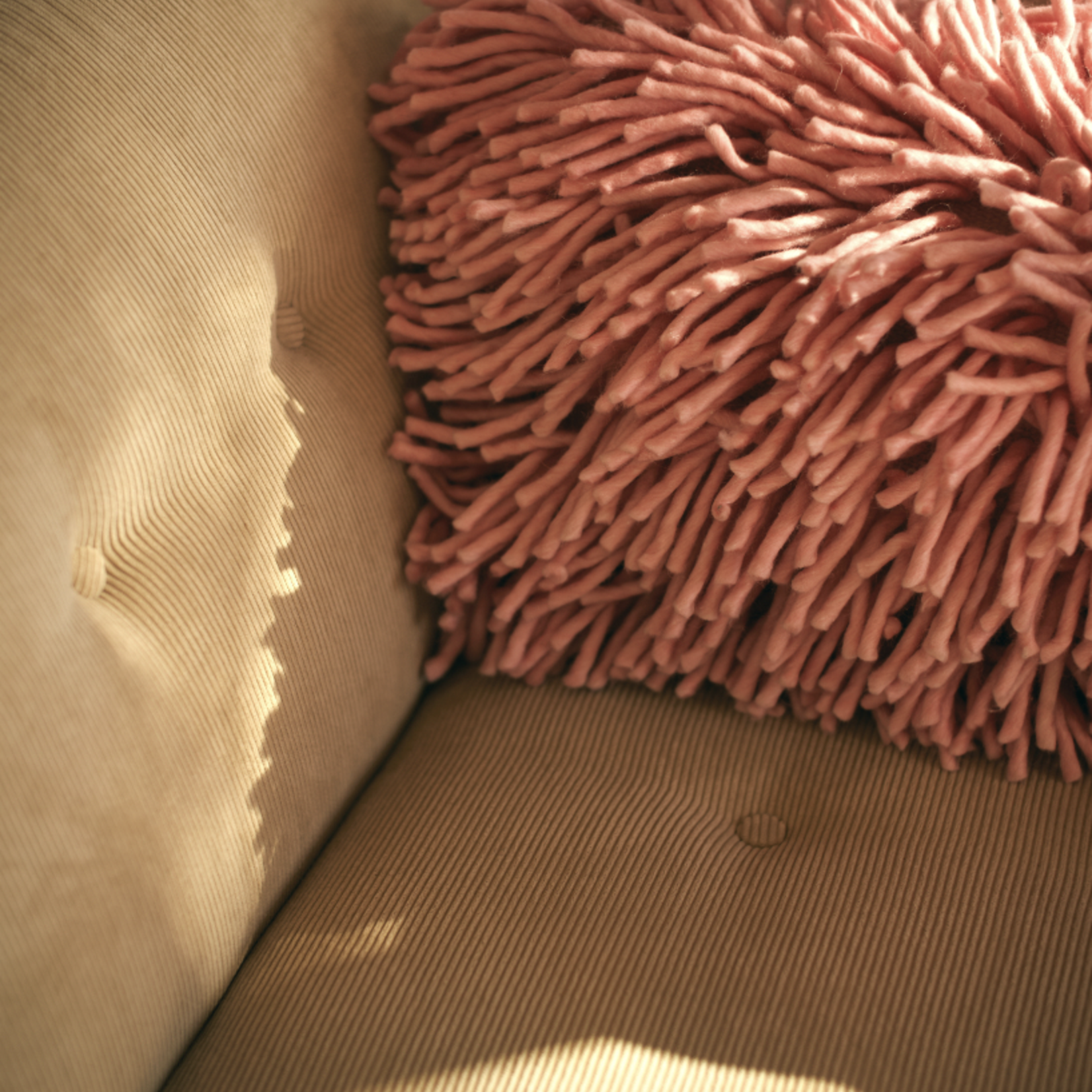 HKLIVING HKLIVING - Kussen wol rose/ pink 70x45cm TCU0004