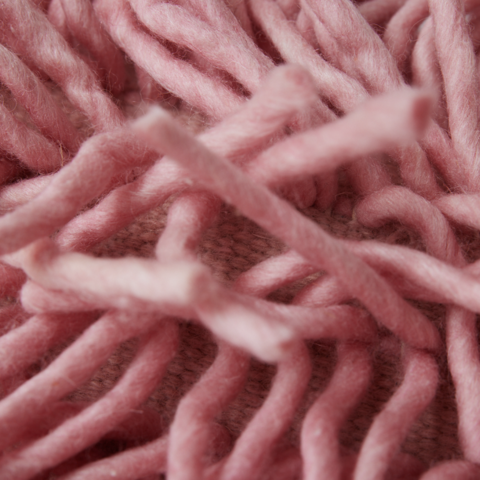 HKLIVING HKLIVING - Kussen wol rose/ pink 70x45cm TCU0004