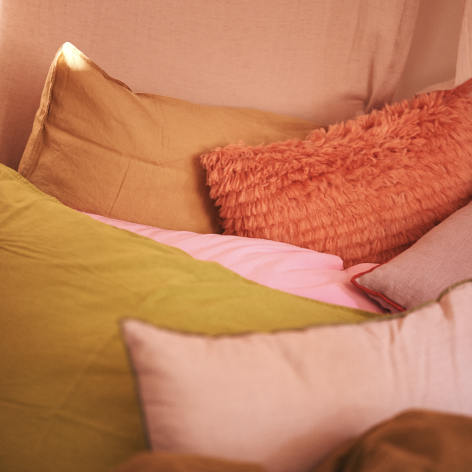 HKLIVING HKLIVING - Kussen Fluffy sienna 50x50cm TCU0005