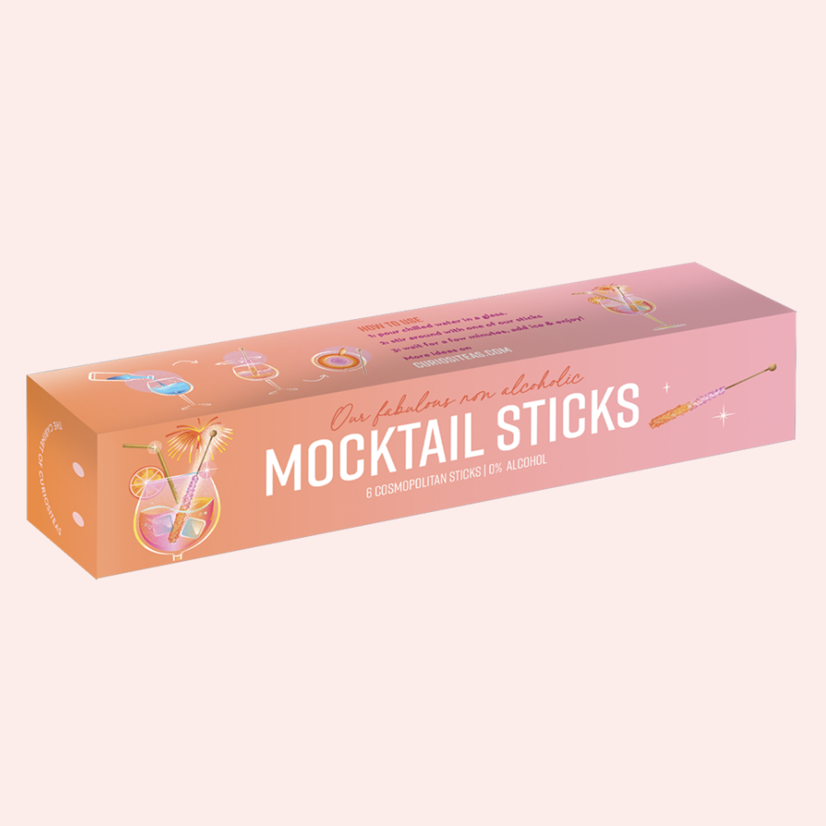 CURIOSITEAS THE CABINET OF CURIOSITEAS - Mocktail Sticks Cosmopolitan Box met 6 sticks