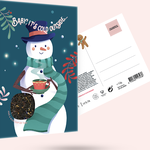CURIOSITEAS CABINET OF CURIOSITEAS - Theekaart baby it's cold outside Frostea Tea Postcard