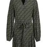 FLURESK FLURESK - Jurk palmer black/teagreen MAAT 38