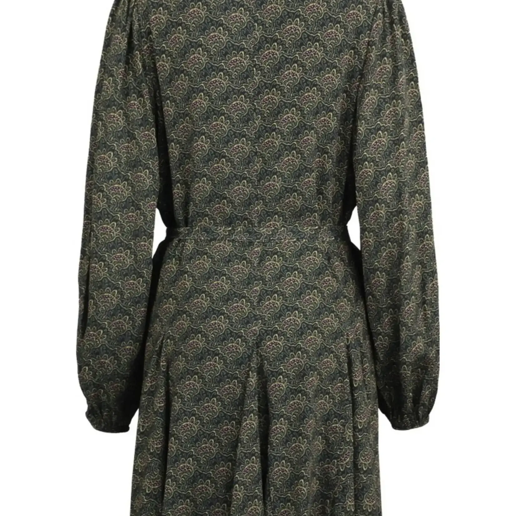 FLURESK FLURESK - Jurk palmer black/teagreen MAAT 38