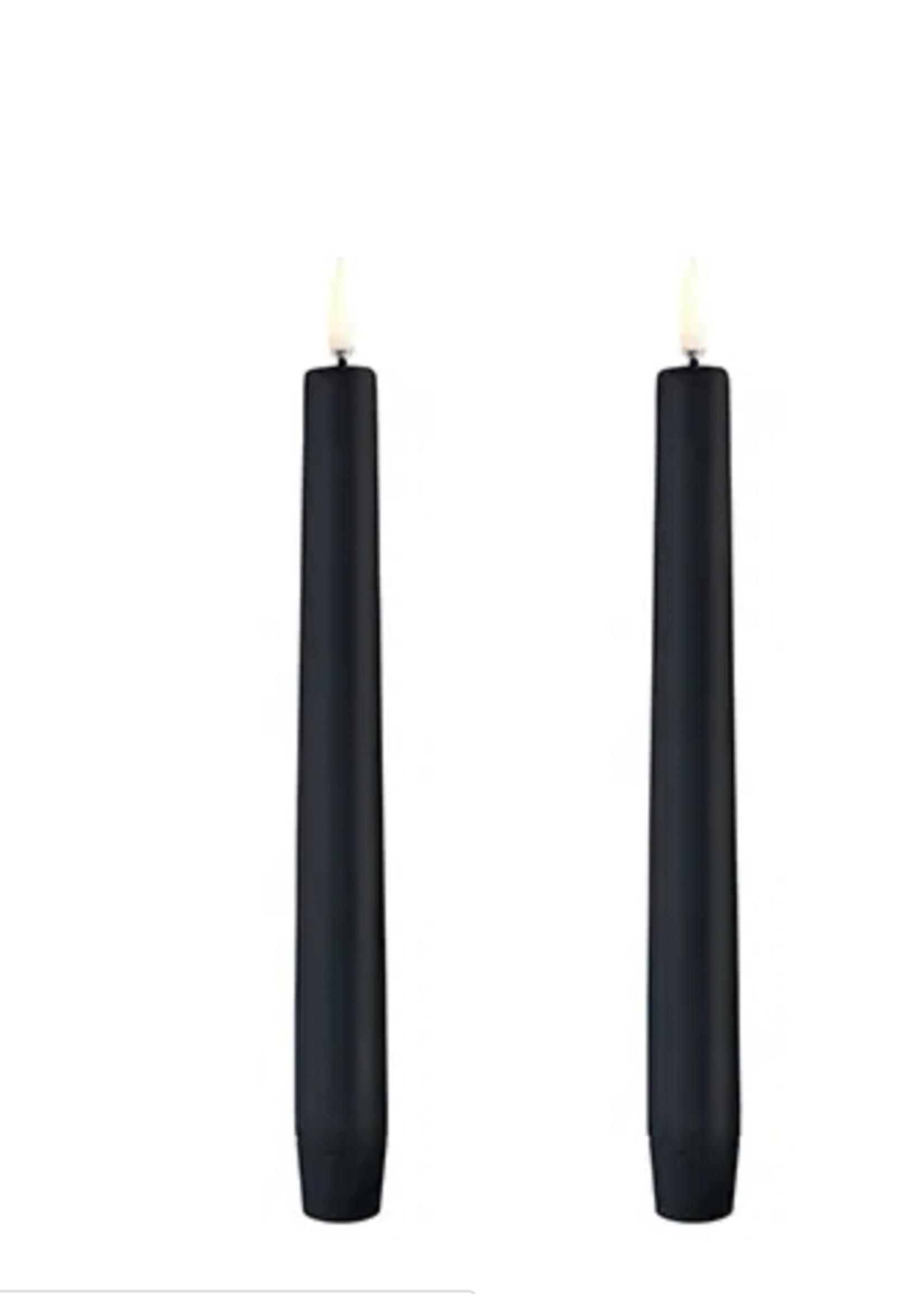 UYUNI UYUNI - LED Dinerkaars zwart, smooth set van 2  - 2,3x20 cm