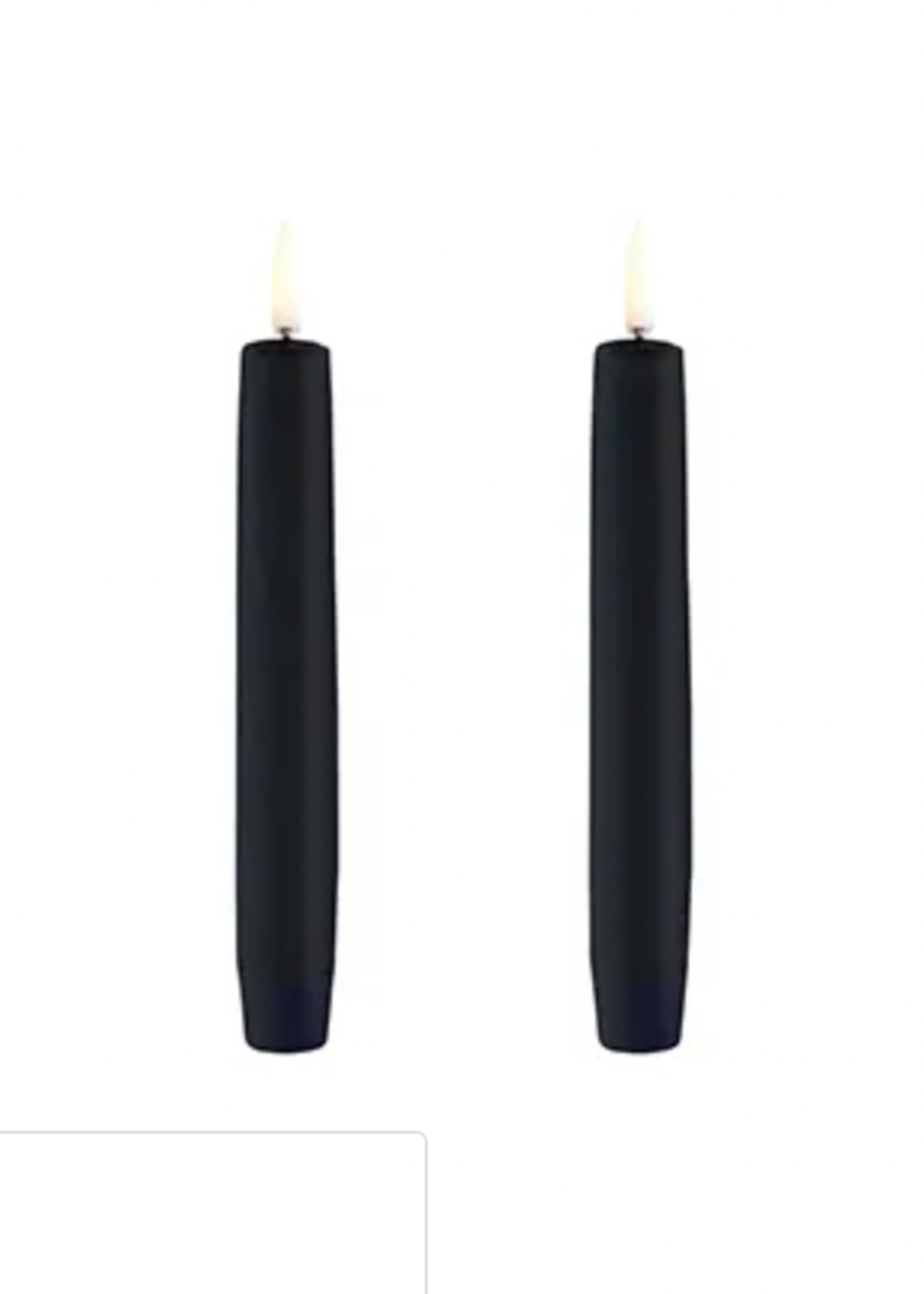UYUNI UYUNI - LED dinerkaars zwart Smooth, 2-pack, 2,3x15 cm