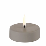 UYUNI UYUNI - LED tealight maxi, Sandstone wax, Smooth, 6,1x2,2 c