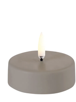 UYUNI UYUNI - LED tealight maxi, Sandstone wax, Smooth, 6,1x2,2 c