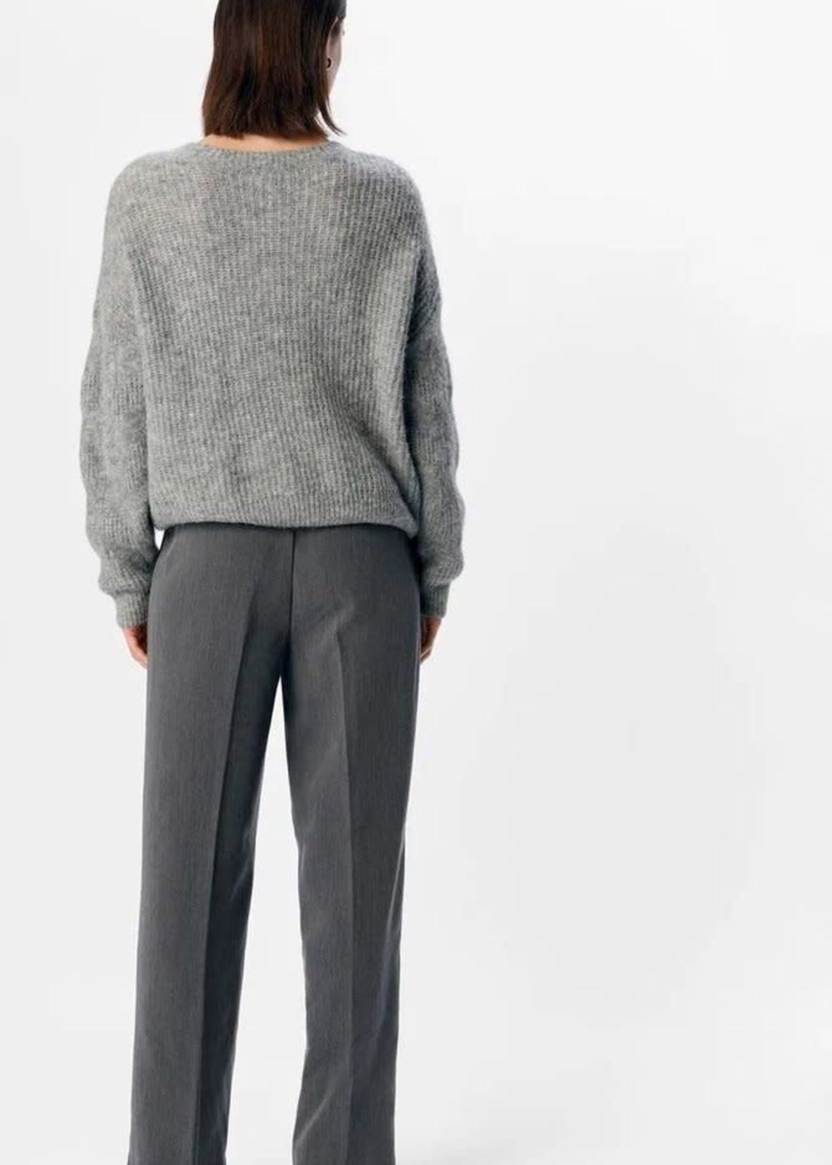 OBJECT OBJECT - Gebreide pullover Asta grey melange MAAT XS