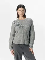 OBJECT OBJECT - Gebreide pullover Asta grey melange MAAT XS