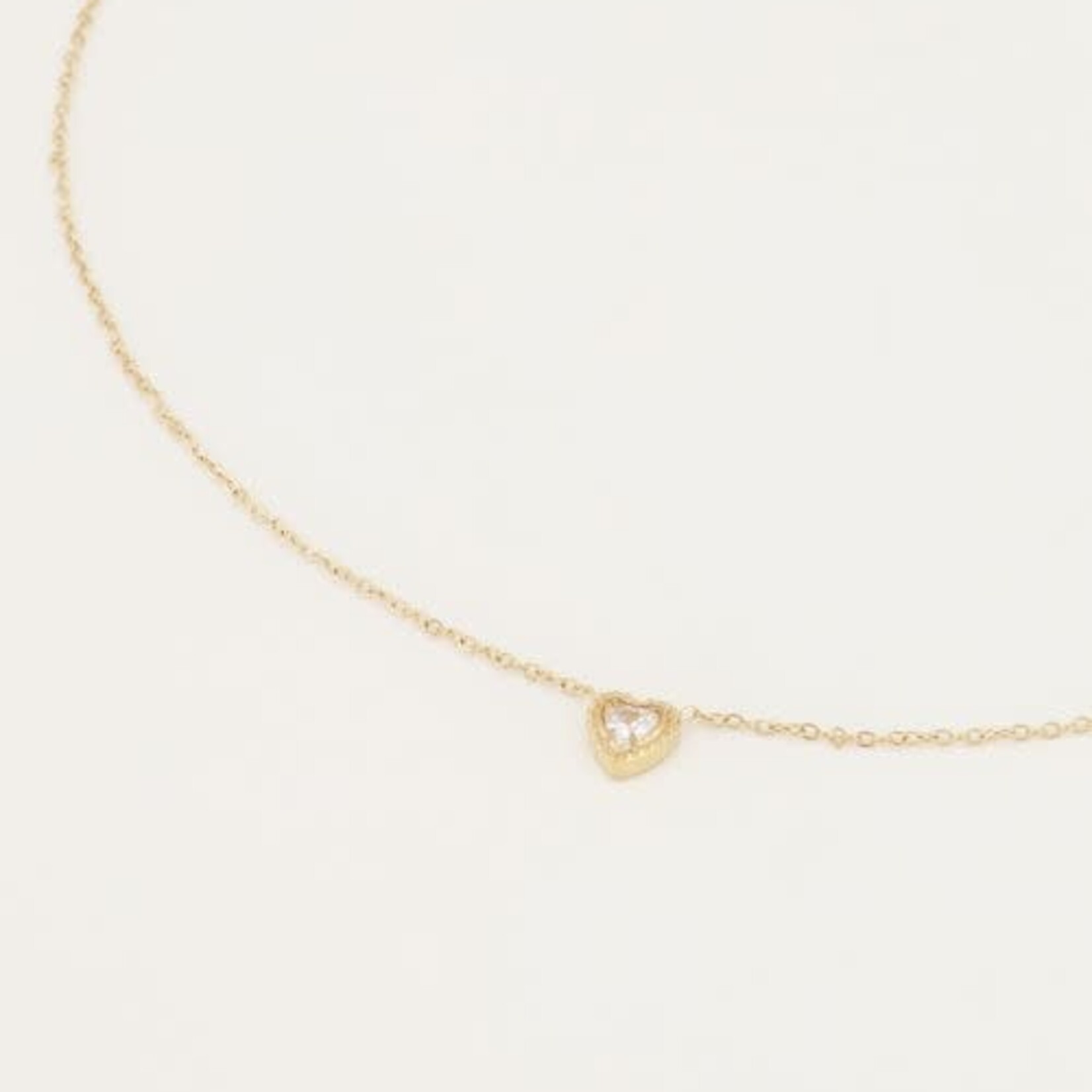MY JEWELLERY MY JEWELLERY - Ketting hartje strass goud