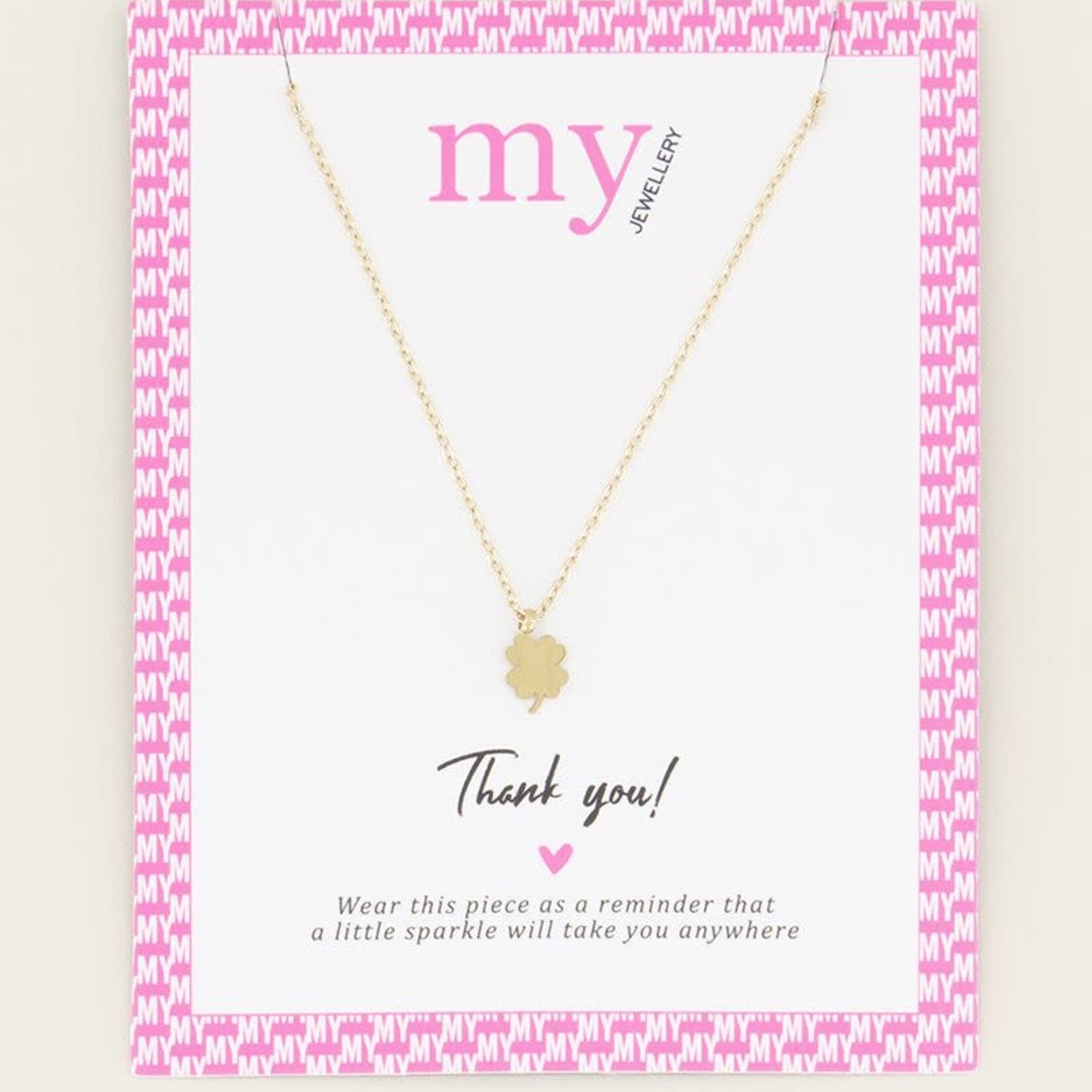 MY JEWELLERY MY JEWELLERY - Ketting klavertje goud
