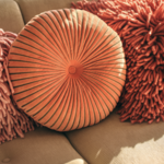 HKLIVING HKLIVING - Kussen rond met golvend patroon Sienna 50x50cm TCU0010