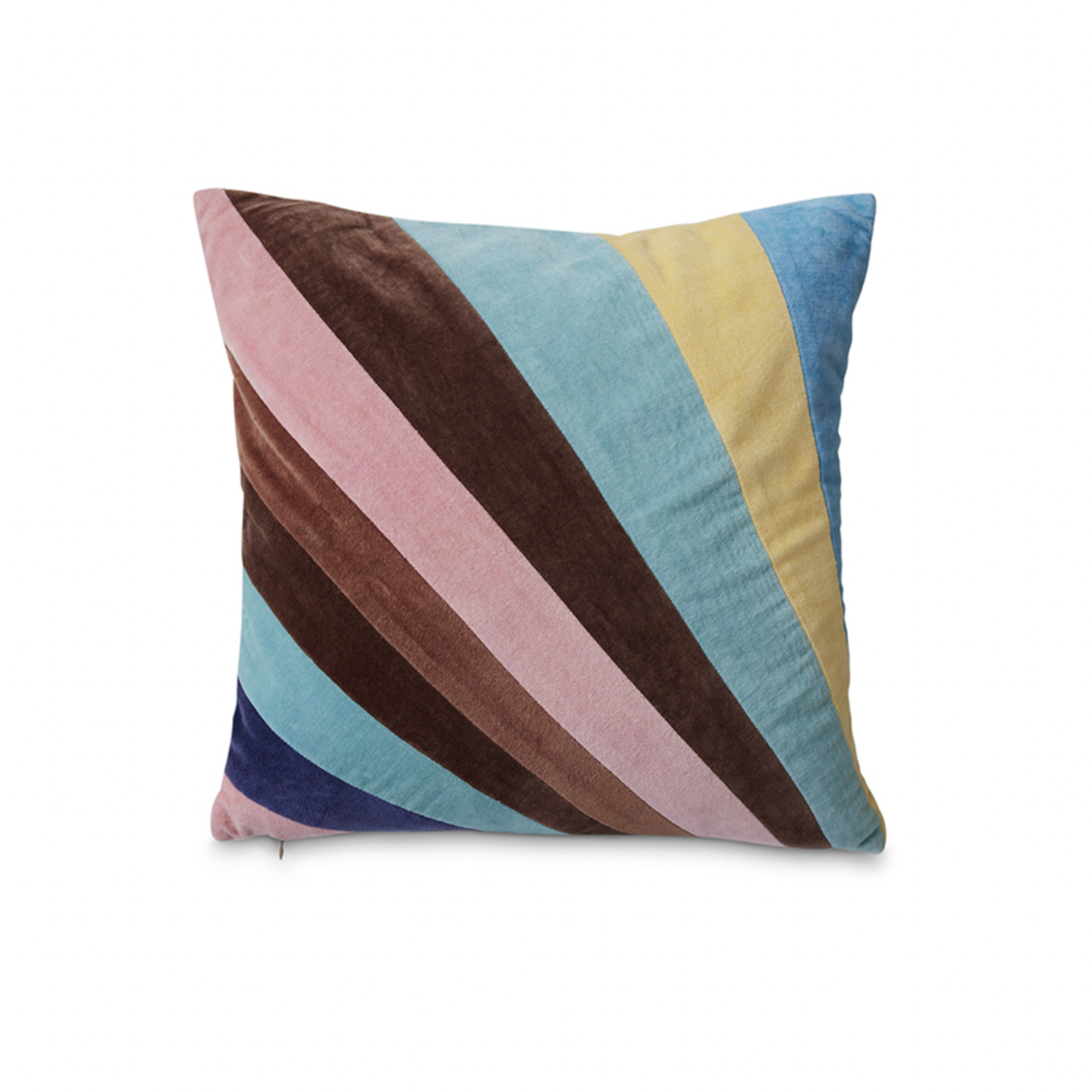 HKLIVING HKLIVING - Kussen fluweel gestreept Eventide 45x45cm TCU0009