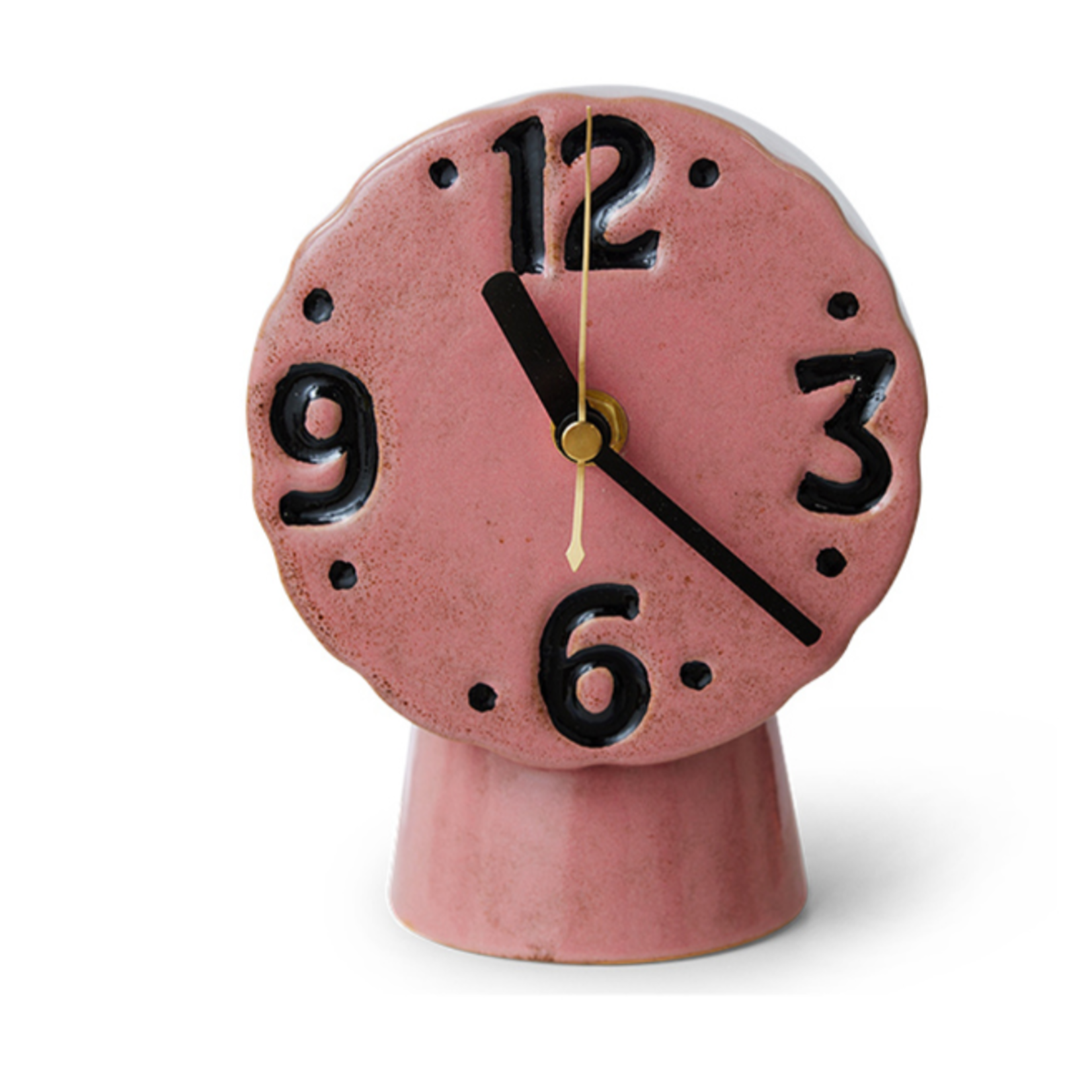 HKLIVING HKLIVING - Retro keramische klok roze ACL0001