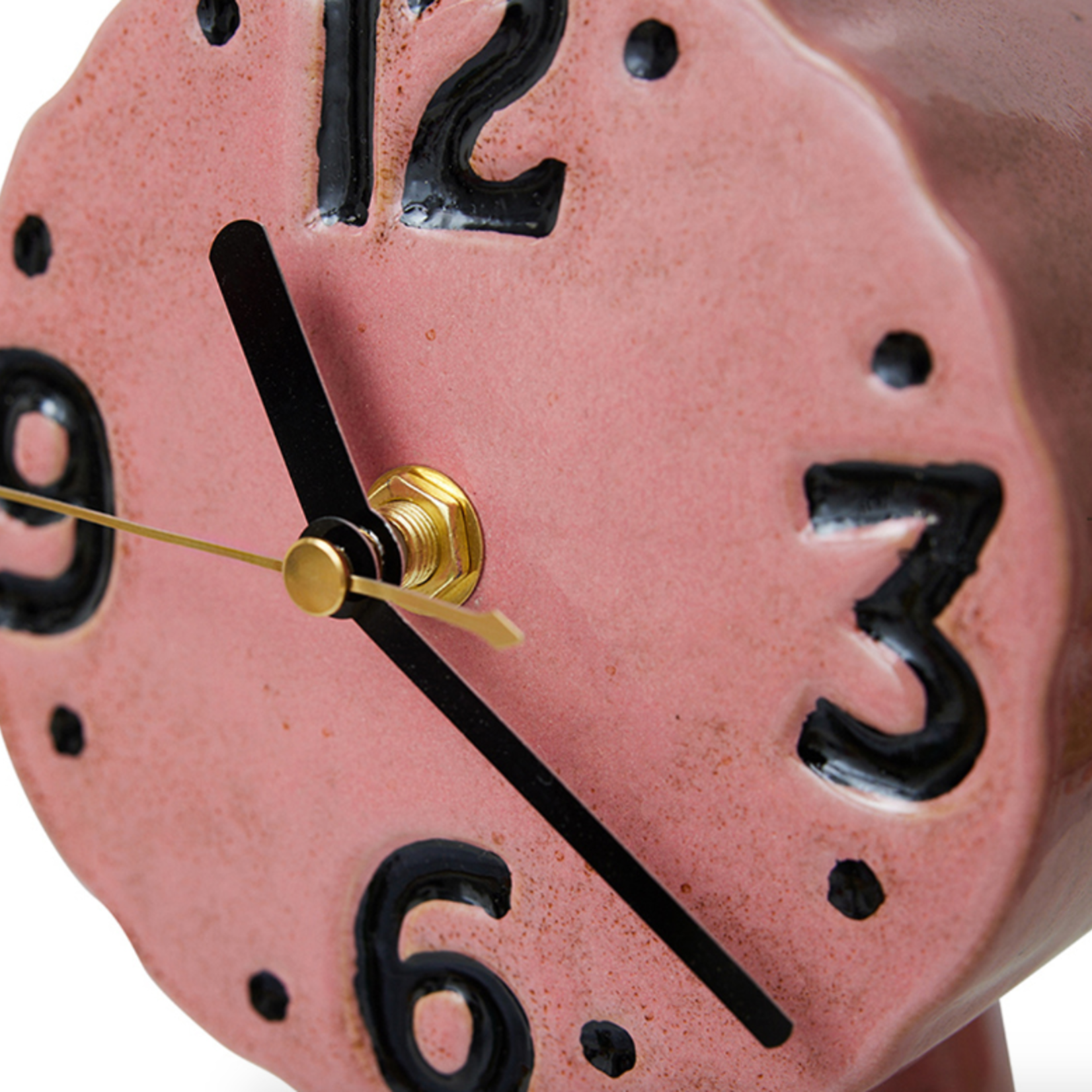 HKLIVING HKLIVING - Klok retro keramische  roze ACL0001