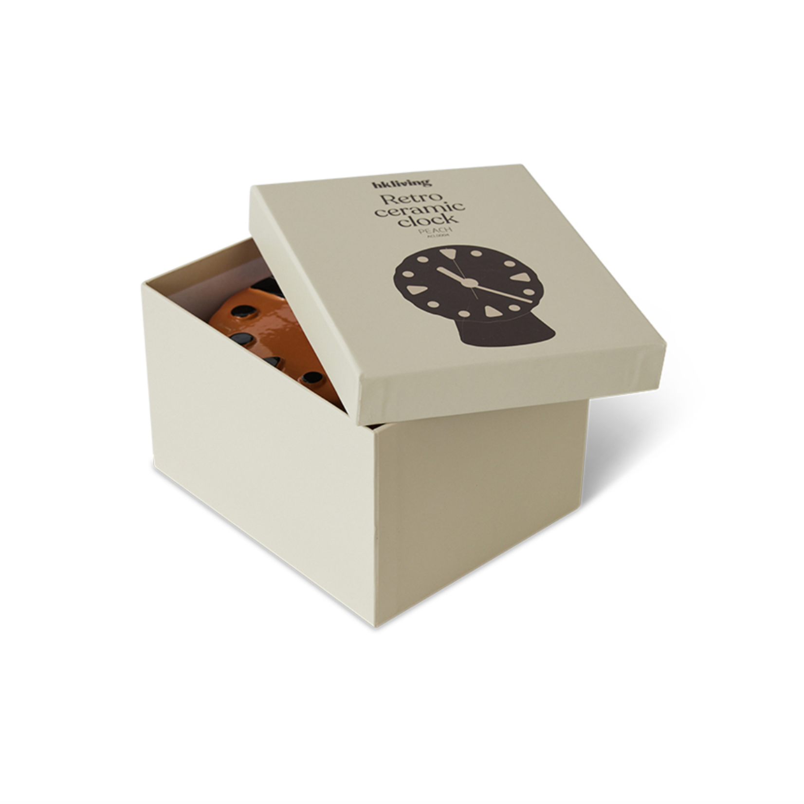 HKLIVING HKLIVING - Klok retro keramische  perzik  ACL0004