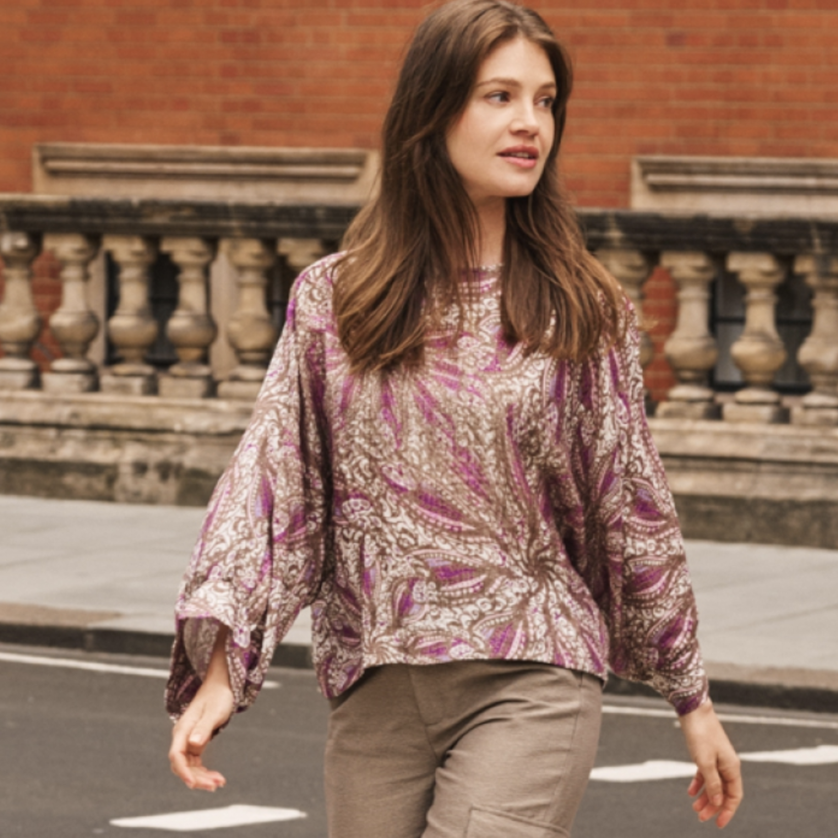 G-MAXX G-MAXX - Top Kiara gravel/warm purple