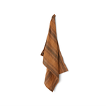 HKLIVING HKLIVING - Vida gestreepte theedoek amber/grijs 50x70cm