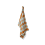 HKLIVING HKLIVING - Vida check theedoek amber/blue