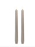 UYUNI UYUNI - LED Dinerkaars sandstone, smooth set van 2  - 2,3x20 cm