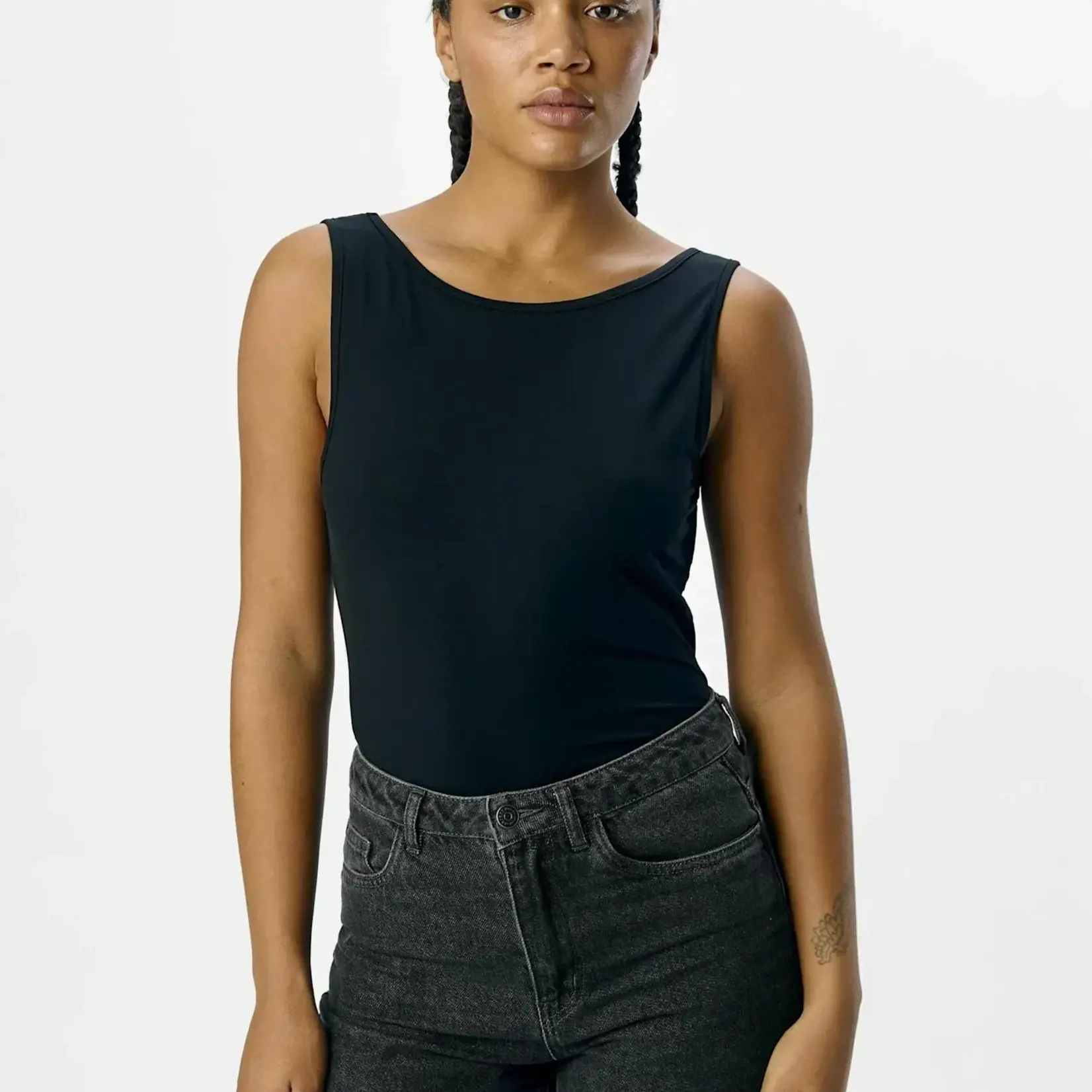 OBJECT OBJECT - Tank top Leena sus zwart