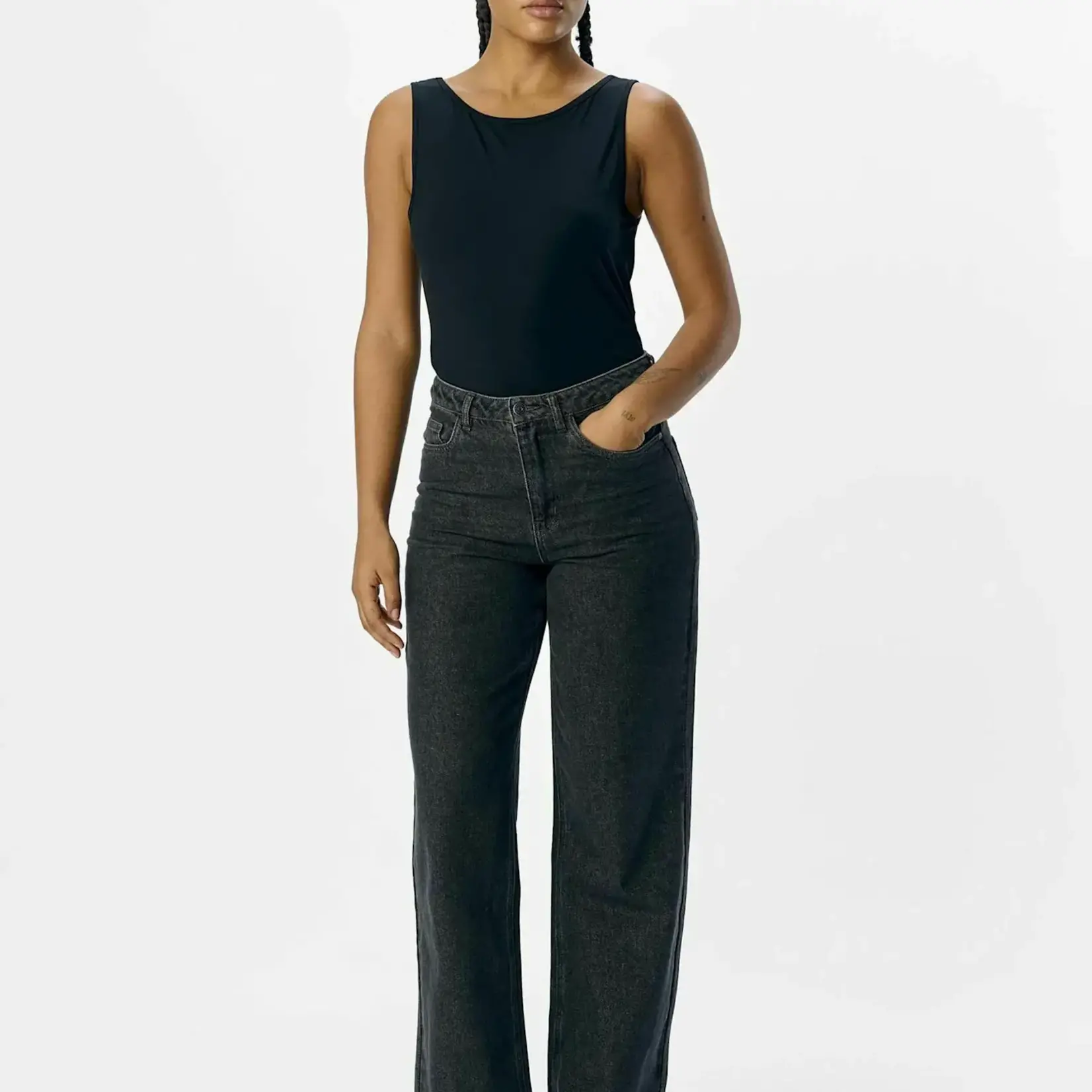 OBJECT OBJECT - Tank top Leena sus zwart