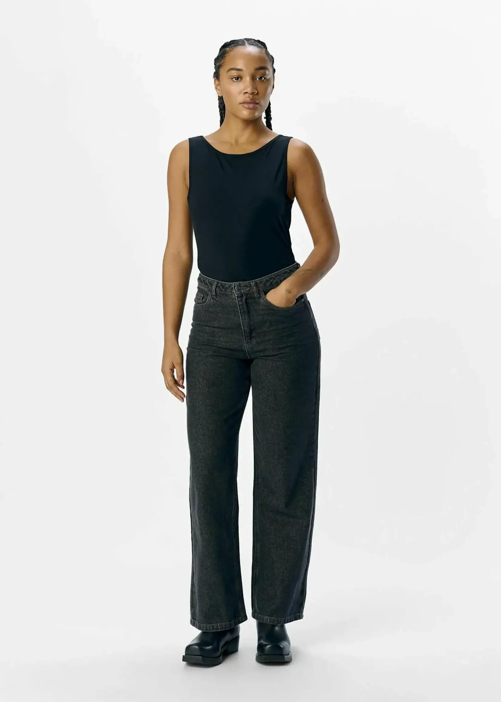 OBJECT OBJECT - Tank top Leena sus zwart